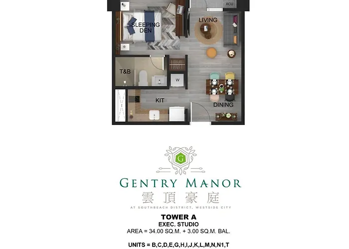 Apartment Gentry Manor Balcony View Wifi Tv Walk To Okada Casino 8j